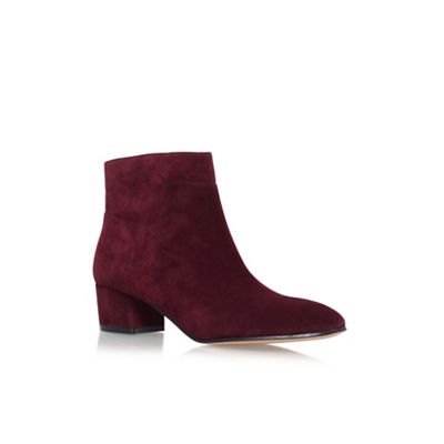 Red Lesly High Heel Ankle Boots